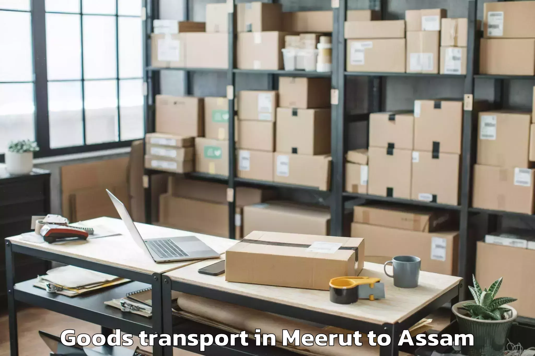 Meerut to Hajo Goods Transport